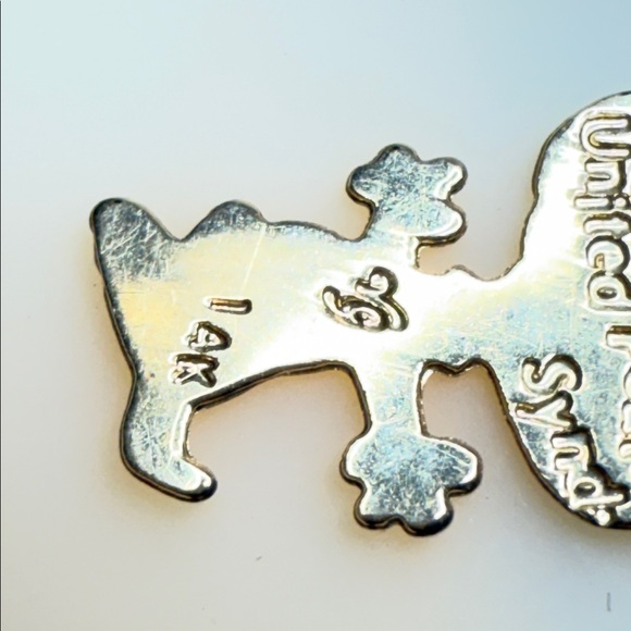 Rare 14K 1958 Gold snoopy Pendant charm ⭐️ rare find date peanuts 1950’s cartoon - Picture 12 of 12